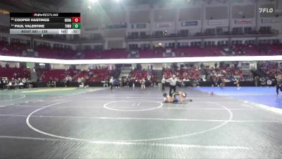 126 lbs Cons. Round 5 - Cooper Hastings, Kuna vs Paul Valentine, Timberline