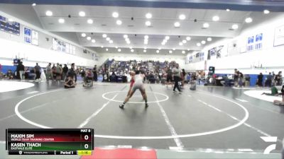 132 lbs Champ. Round 3 - Maxim Sim, World Team Training Center vs Kasen Thach, Eastvale Elite