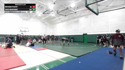 144 lbs Cons. Round 3 - Gian Martinez, Cabrillo (Long Beach) vs Bryson Floyd, San Clemente