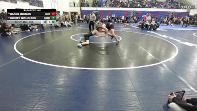 165 lbs Cons. Round 4 - Daniel Holman, Sandpoint vs Hunter Nicholson, East Valley (Spokane)