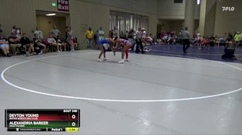 113 lbs Round 2 - Alexandria Barker, Unattached vs Deyton Young, Rayne Wrestling Club