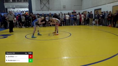 133 lbs Round Of 32 - Andrew Griffith, Fort Cherry vs Brendon Anderson, Reynolds