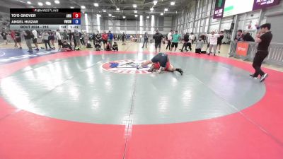 215 lbs Champ. Round 1 - To'o Grover, Ascend Wrestling Academy vs Angel Huizar, Victory Wrestling-Central WA