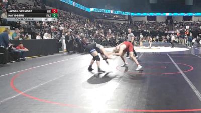 144 lbs Consi Of 16 #1 - Jacob Livermore, Liberty (NC) vs Kai Yi-Berg, Folsom (SJ)
