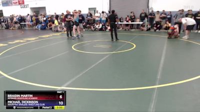 165 lbs Semifinal - Braidin Martin, Interior Grappling Academy vs Michael Dickinson, Soldotna Whalers Wrestling Club