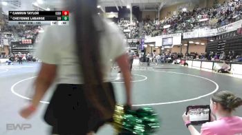125 lbs Cons. Round 2 - Camrun Taylor, Osborne HS vs Cheyenne LaBarge, St. Francis HS