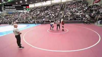 4A 285 lbs Champ. Round 1 - Caleb Patton, Pine View vs River Molgard, Tooele