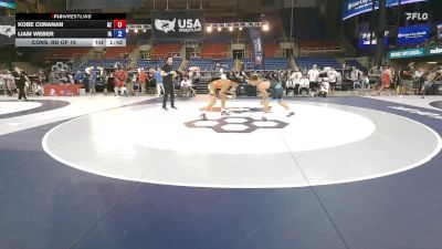 157 lbs Cons. Rd Of 16 - Kobe Cunanan, AZ vs Liam Weber, IA