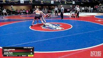 3A-165 lbs Cons. Round 3 - Levi Ledford, LaFayette vs Zane Puff, Franklin County