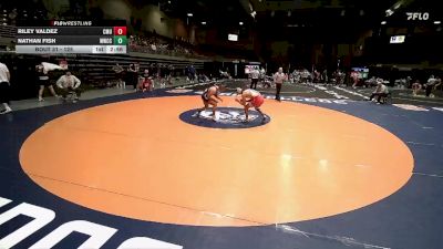 125 lbs Quarterfinal - Nathan Fish, Western Wyoming Community College vs Riley Valdez, Colorado Mesa University