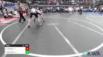 130 lbs 2nd Place - Cooper Hansen, Cowboy Wrestling Club vs Easton Schmidt, El Reno Wrestling Club