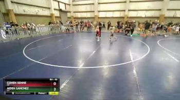 43 lbs Quarterfinal - Cohen Senne, MT vs Aiden Sanchez, UT