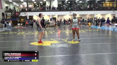 170 lbs Champ. Round 2 - Emely Rodriguez, New Jersey City University vs Caitlyn Flaherty, North Central College