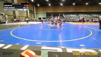 65 lbs Consi Of 8 #1 - Adelina Piz, Team Coalinga vs Mazie Johnson, Vasky Bros