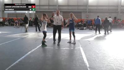 100 lbs Round 2 (6 Team) - Landon Lipscomb-Wilson, Neighborhood Wrestling vs Tiki Enold, Warner Elite