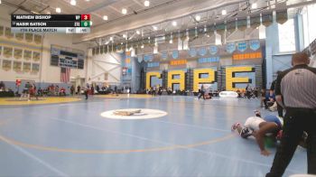 215 lbs 7th Place Match - Mathew Bishop, William Penn H.S. vs Nasir Batson, St Georges Tech HS