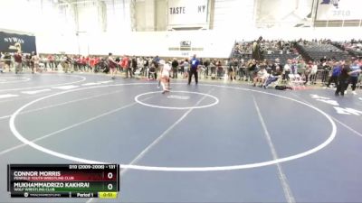 131 lbs Cons. Round 3 - Connor Morris, Penfield Youth Wrestling Club vs Mukhammadrizo Kakhramonov, Wolf Wrestling Club