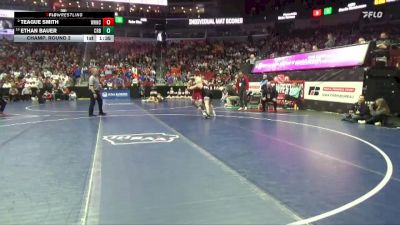 1A-157 lbs Champ. Round 2 - Ethan Bauer, Coon Rapids-Bayard vs Teague Smith, West Hancock, Britt