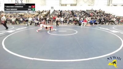 124 lbs Champ. Round 1 - Max Mendez, Black Dirt Wrestling Club vs Brayden Cummings, Carthage Wrestling Association