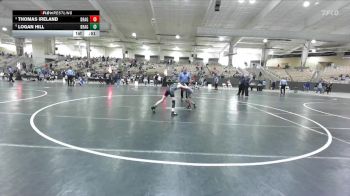 80 lbs Cons. Semi - Thomas Ireland, Big Red Wrestling Club vs Logan Hill, Hilltopper Wrestling Club