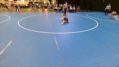 Boys 3rd-4th Grade - 71 Cons. Round 2 - Liam Weber, Mustang Wrestling Club vs Connor Veatch, Moyer Elite Wrestling