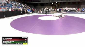 5A - 132 lbs Semifinal - Luke Potter, Andover vs Evan Vielhauer, Basehor-Linwood