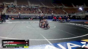 D4-120 lbs Champ. Round 1 - Gavin Atchely, River Valley vs Connor Peterson, Page