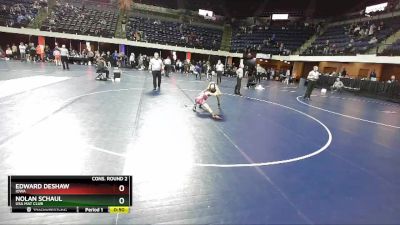 90 lbs Cons. Round 2 - Edward DeShaw, Iowa vs Nolan Schaul, USA Mat Club