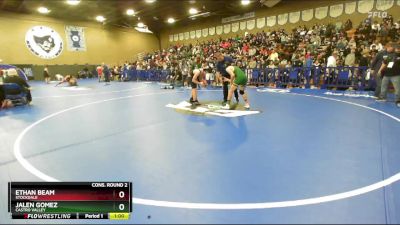 132 lbs Cons. Round 2 - Jalen Gomez, Castro Valley vs Ethan Beam, Stockdale