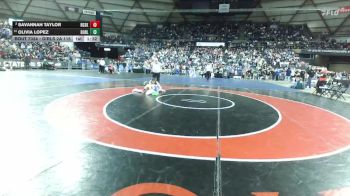 Girls 2A 115 lbs Quarterfinal - Olivia Lopez, Burlington-Edison (Girls) vs Savannah Taylor, Rogers (Spokane) (Girls)