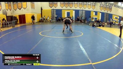 132 Blue Cons. Round 1 - Froilan Olano, Palmetto Ridge H.S. vs Marquise Burch, Miami Palmetto