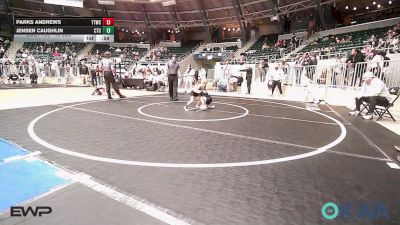43 lbs Round Of 16 - Parks Andrews, Team Tulsa Wrestling Club vs Jensen Caughlin, Cleveland Takedown