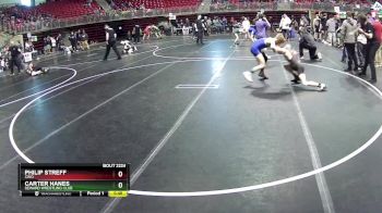 110 lbs Cons. Round 5 - Philip Streff, CWO vs Carter Hanes, Seward Wrestling Club