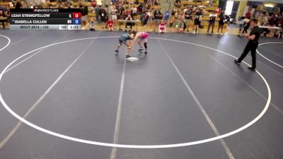 100 lbs Cons. Semis - Leah Stringfellow, IL vs Isabella Cullen, MO