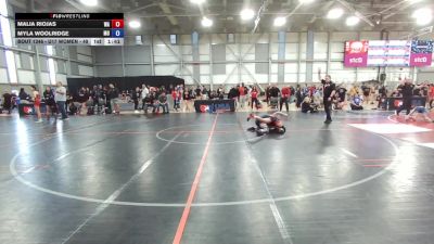 U17 Women - 49 lbs Cons. Round 2 - Malia Riojas, WA vs Myla Woolridge, MO