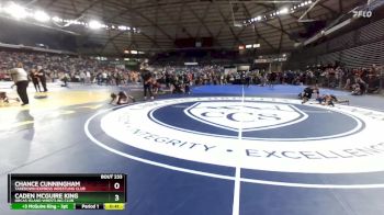 62 lbs Cons. Round 1 - Chance Cunningham, Takedown Express Wrestling Club vs Caden McGuire King, Orcas Island Wrestling Club