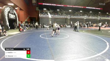 77 lbs Semifinal - Joshua Haddix, Thermopolis WC vs Beau Weaver, Windy City WC