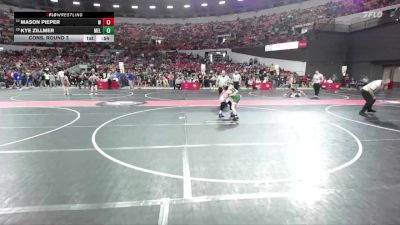 120 lbs Cons. Round 3 - Mason Pieper, Askren Wrestling Academy vs Kye Zillmer, Melrose-Mindoro