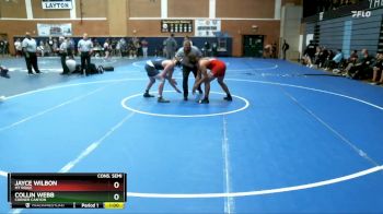 215 lbs Cons. Semi - Jayce Wilbon, Mt Ridge vs Collin Webb, Corner Canyon