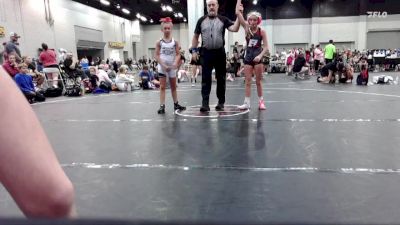 92 lbs Round 7 (10 Team) - Allie Procter, Backyard Brawlers Pink vs Lily Oakes, Takedown Elite
