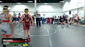 88 lbs Round 2 (6 Team) - King Hawkins, Revolution Elite vs Lee Delia, 84 Athletes