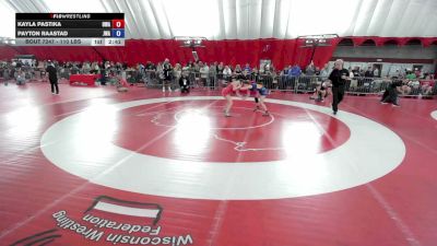 110 lbs Cons. Sub-semis - Kayla Pastika, Owatonna Wrestling Association vs Payton Raastad, Jackrabbit Wrestling Academy