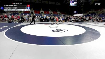 120 lbs Champ. Rd Of 16 - Aidan McClure, IL vs Weston Porter, IA
