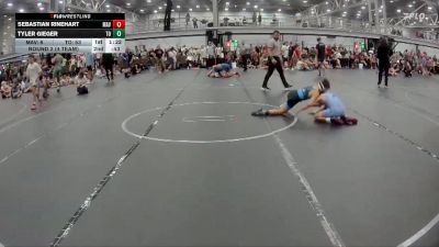 84 lbs Round 7 (8 Team) - Tyler Gieger, The Outsiders vs Sebastian Rinehart, Mavericks