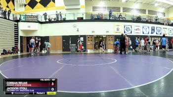 187 lbs Quarterfinal - Corban Relias, Midwest Xtreme Wrestling vs Jackson Stoll, Columbia City Wrestling Club