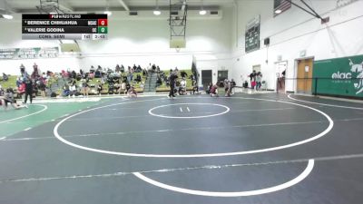 131 lbs Cons. Semi - Berenice Chihuahua, Mt. San Antonio College vs Valerie Godina, Cerritos College