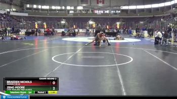132 lbs Champ. Round 2 - Zeno Moore, Lake Highland Prep School vs Braeden Nichols, Waverly Sr HS