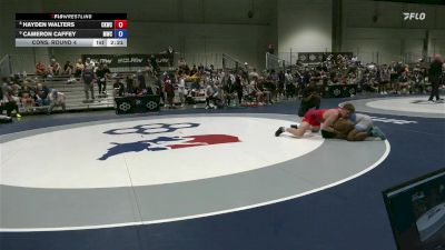 92 lbs Cons. Round 4 - Hayden Walters, Cliff Keen Wrestling Club vs Cameron Caffey, Michigan Wrestling Club