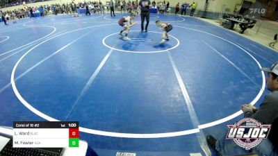 80 lbs Consi Of 16 #2 - Lane Ward, Blackwell Wrestling Club vs Mason Fowler, Ada Eagle Fang Wrestling