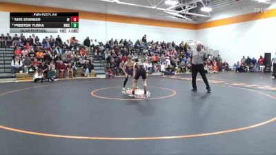 103 lbs Quarterfinal - Tate Starmer, DC Elite vs Preston Yuska, Mustang Wrestling Club